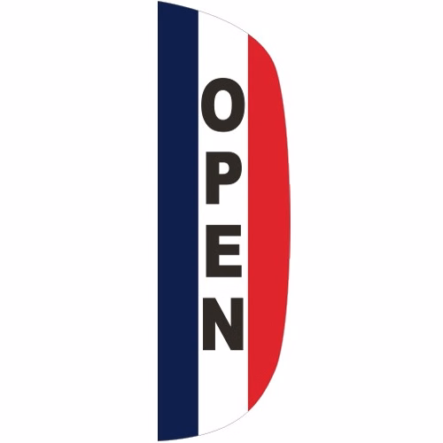 "OPEN" 3' x 10' Message Flutter Flag