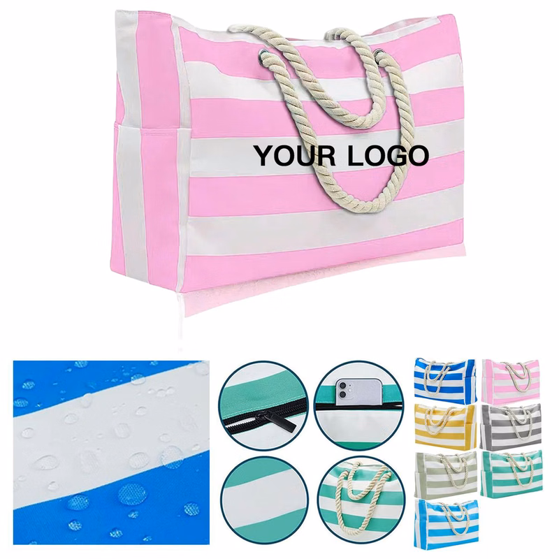 Durable Canvas Tote For Beach Essentials