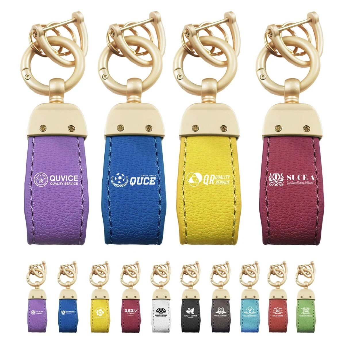 Zinc Alloy & PU Leather Keychain With Screwdriver Tool Accessory 1