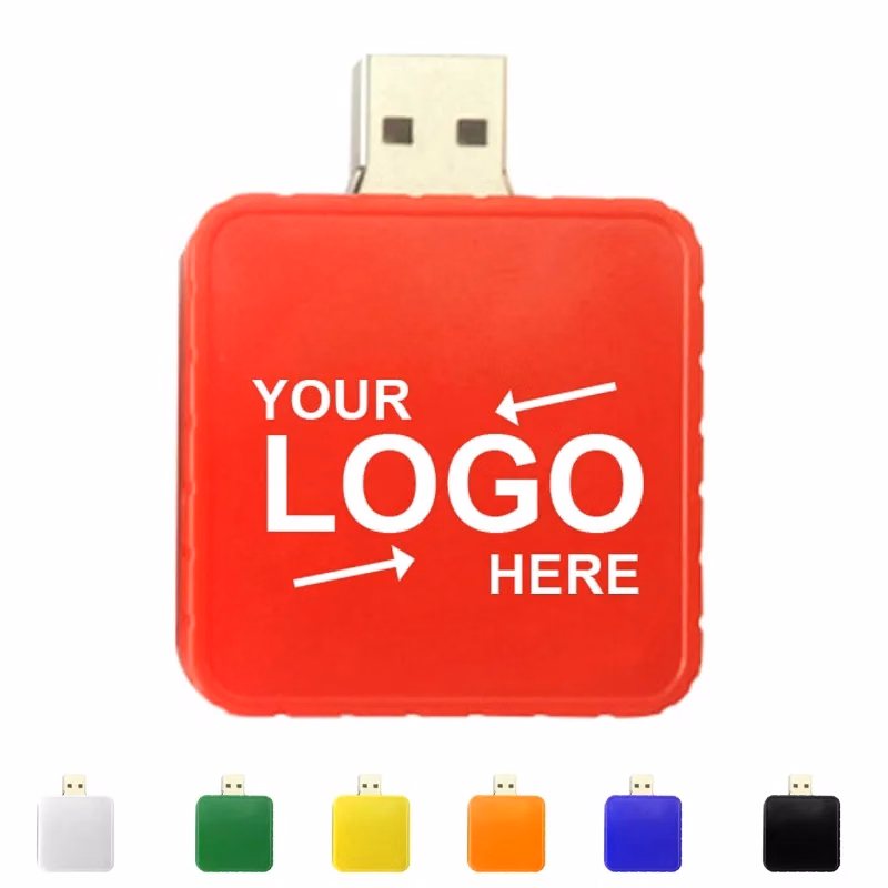 Square Rotating Usb Flash Drive