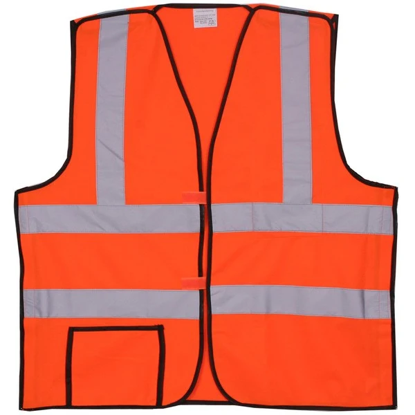 Polyester Orange Solid Safety Vest SV403 1