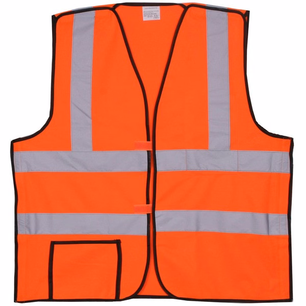 Polyester Orange Solid Safety Vest SV403