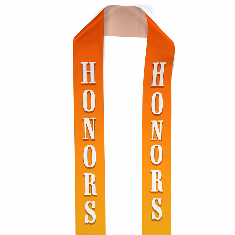 4" Badge Satin Stole - 60" Long - Sublimation