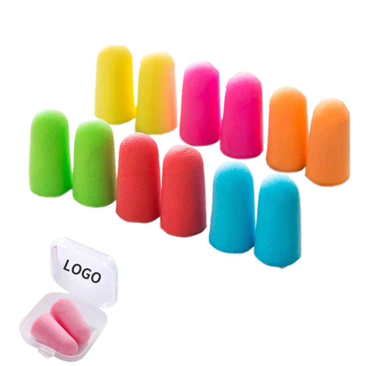 Foam anti-noise Earplugs in Case 1