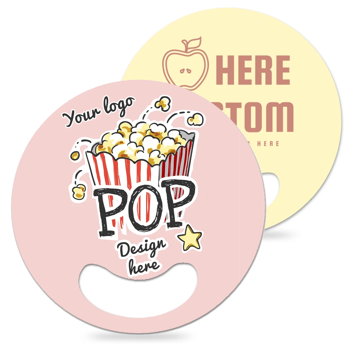 Double-Sided Full-Color Printed Plastic Advertising Fan 1