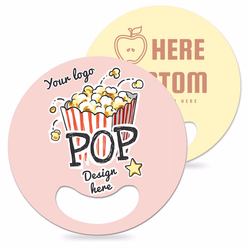 Double-Sided Full-Color Printed Plastic Advertising Fan