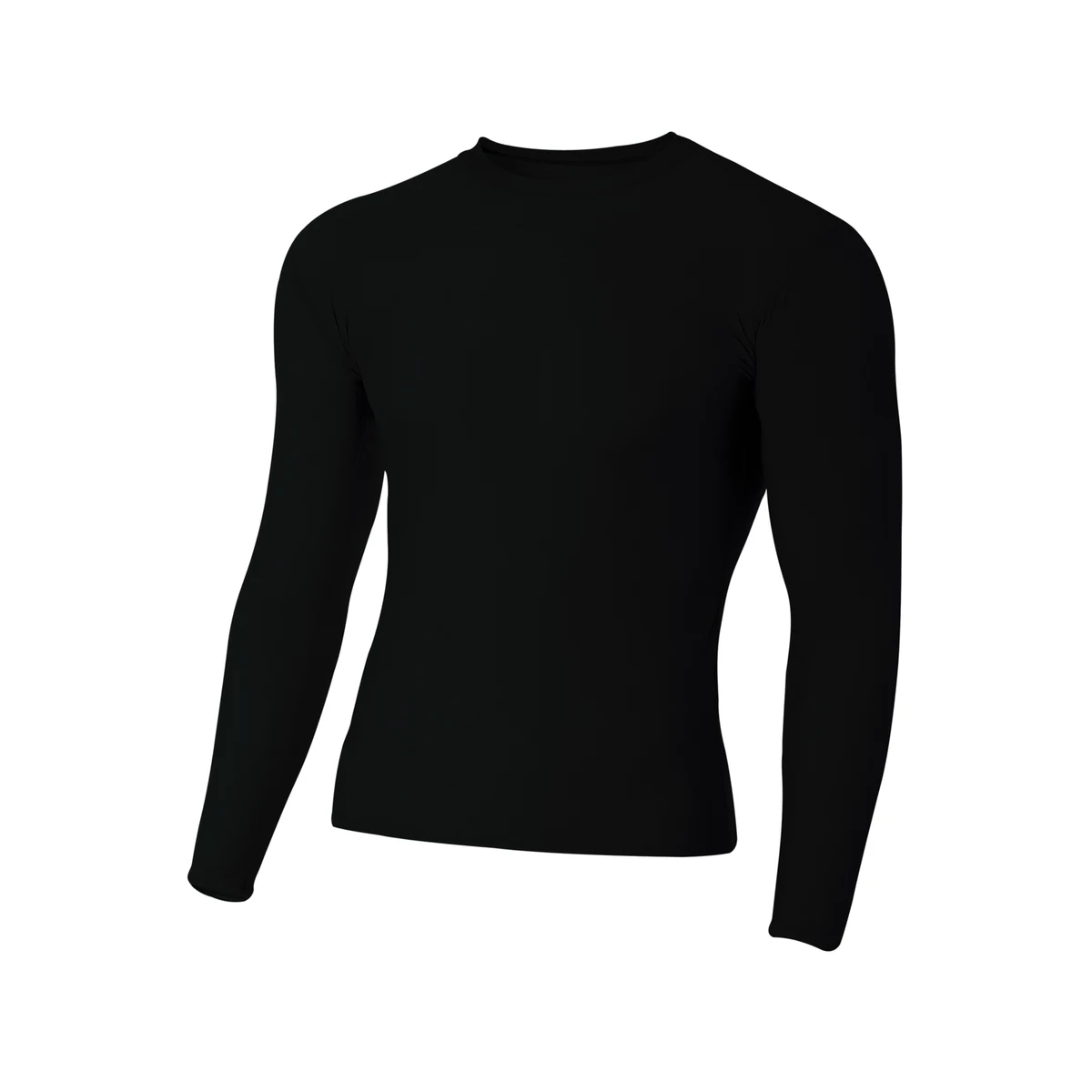 A4 Youth Long Sleeve Compression Crew 1