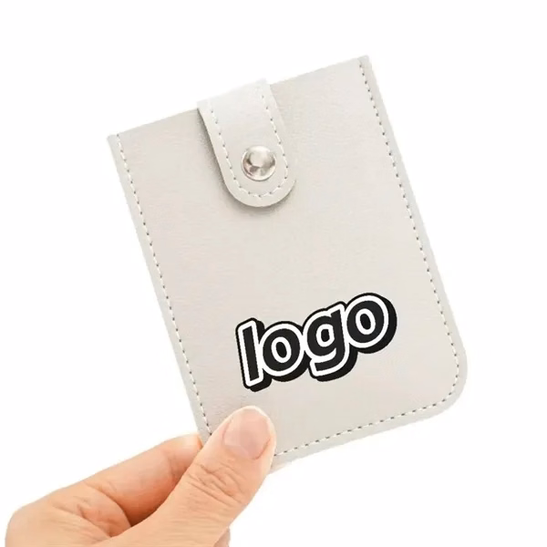 Custom Leather Business Card Holder 4.33x3.15 — Executive Office & Corporate Promo