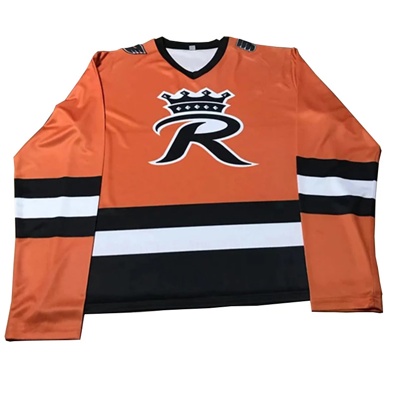 Custom Dye Sublimation Long Sleeve Hockey Jersey T-shirt 1