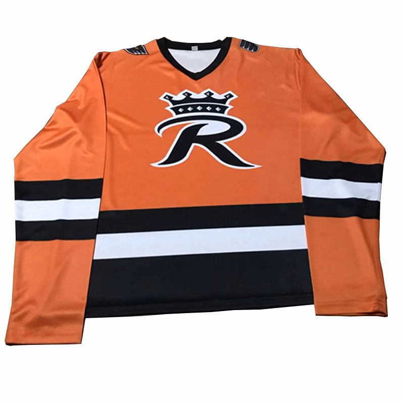Custom Dye Sublimation Long Sleeve Hockey Jersey T-shirt