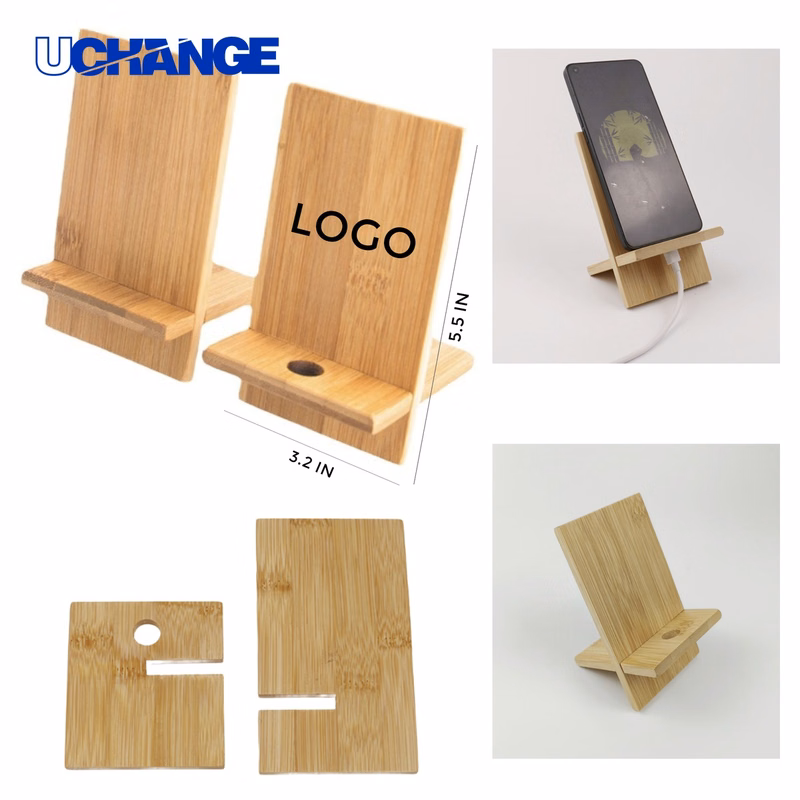 Stylish Bamboo Portable Cell Phone Holder