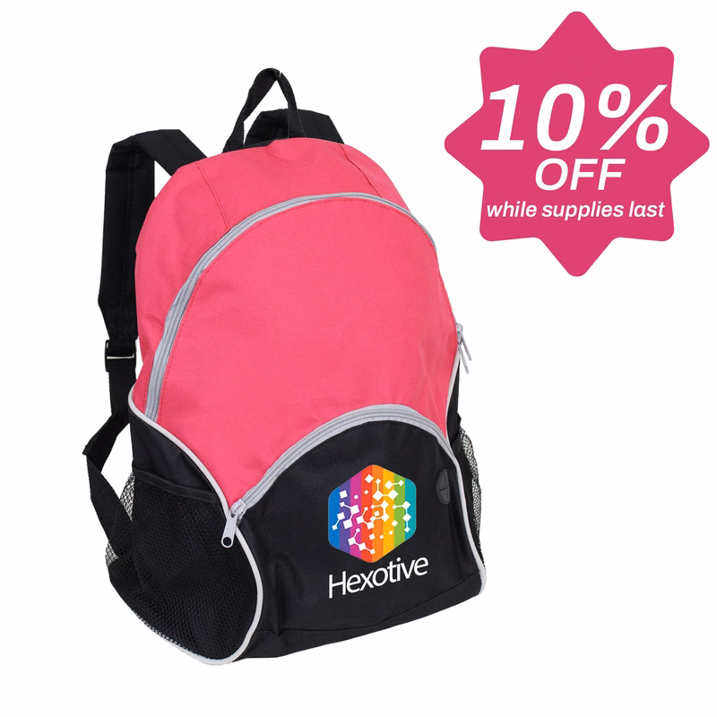 10% OFF - Red Magenta Backpack