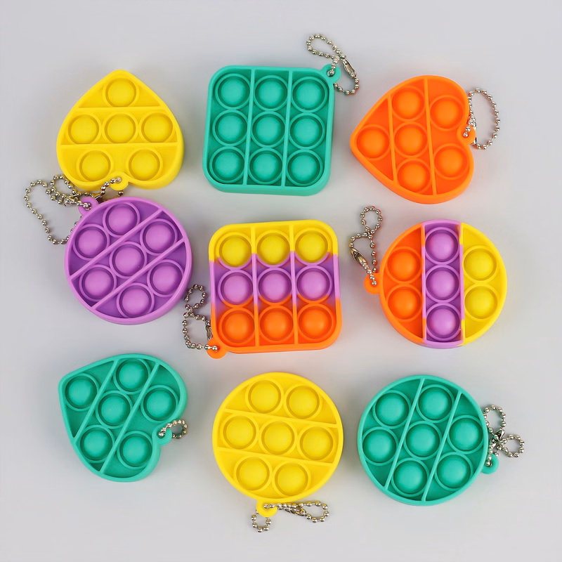 Push Bubble Fidget Sensory Toy With Buckle
