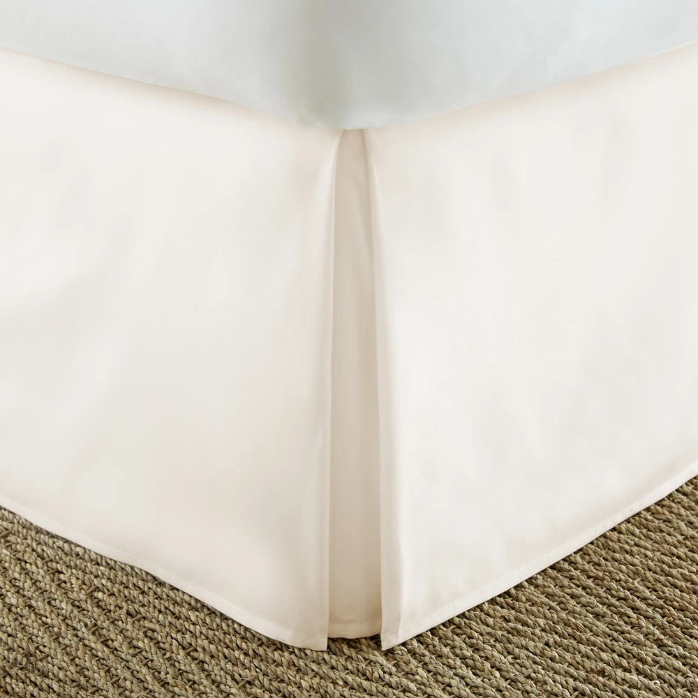 Premium Bed Skirts - Ivory King Pleated 1