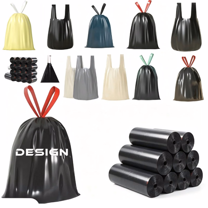 Drawstring Hand-Held Garbage Bag