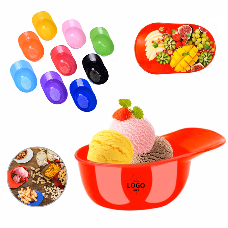 8oz Food Grade PP Baseball Cap Shape Ice Cream Snack Bowl