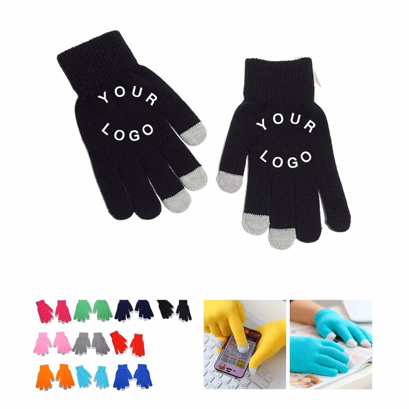Acrylic Touch Screen Gloves for Winter Outdoor Use