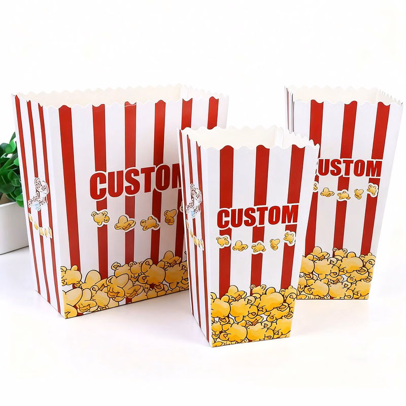 Popcorn Folding Box With Customizable Patterns