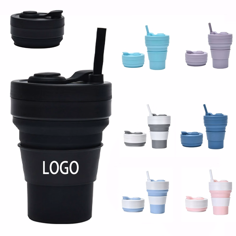 12oz Collapsible Travel Silicone Cup