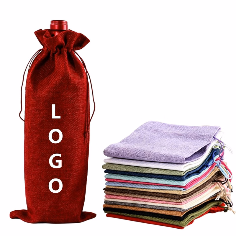 Wine Bottle Drawstring Sack