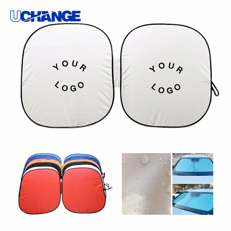 Custom Polyester Car Windshield Sun Shade for Promotions