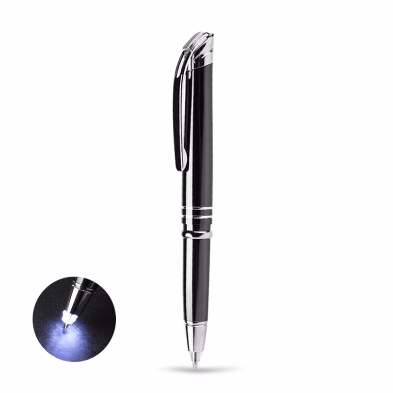 Metallic Light Up Pens with Stylus Tip