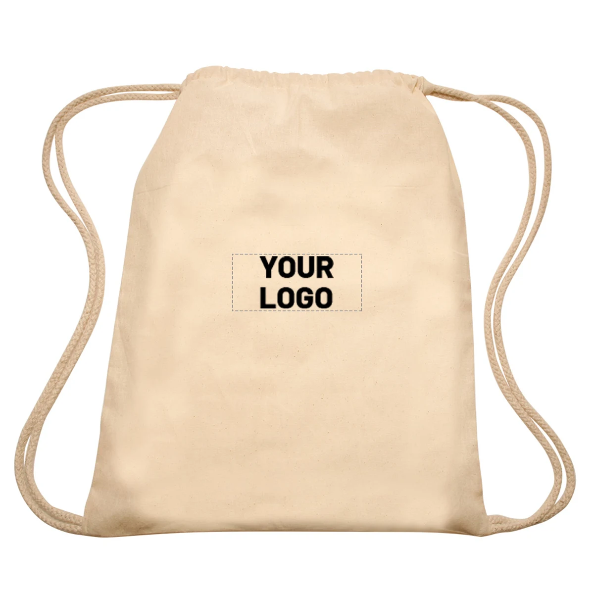 Eco-Friendly Cotton Drawstring Backpack 1