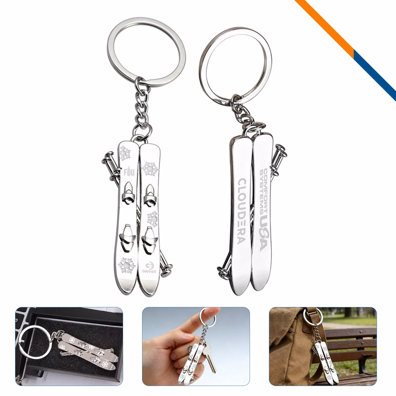 TwinTip Skis Keychain