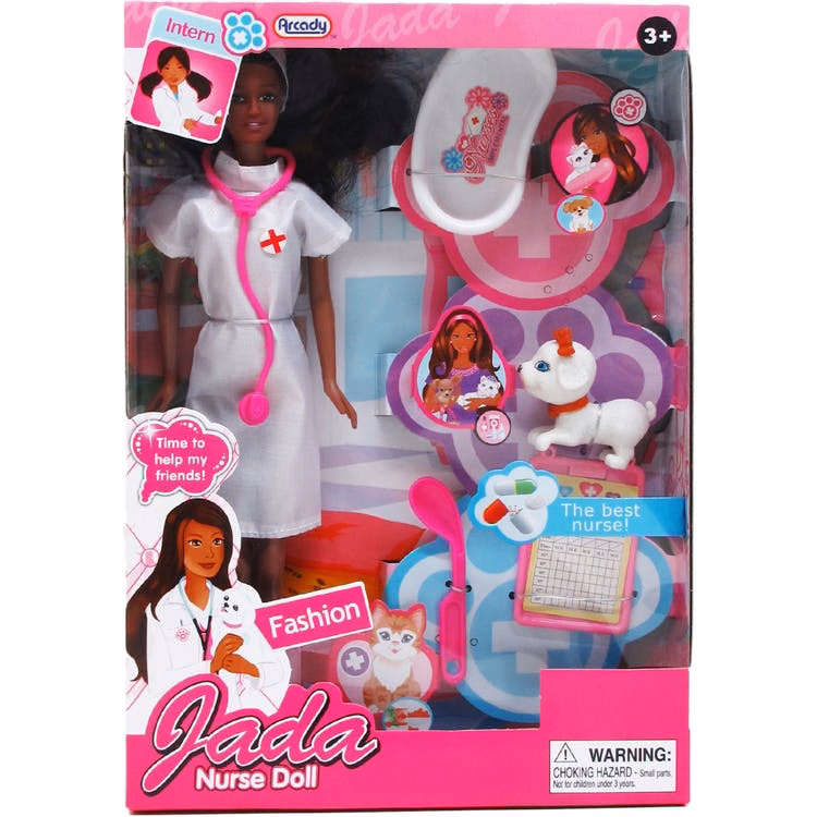 Nurse Jada Doll Sets - Pink 11.5"