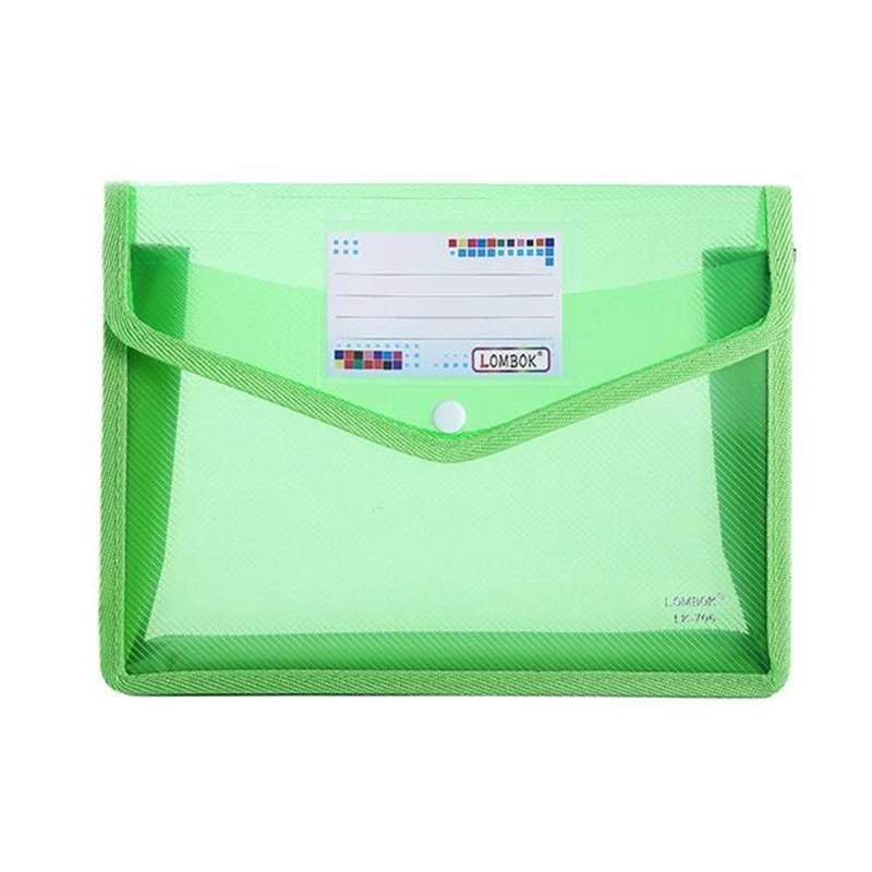 A4 Size Document Storage Bag With Snap Button 1