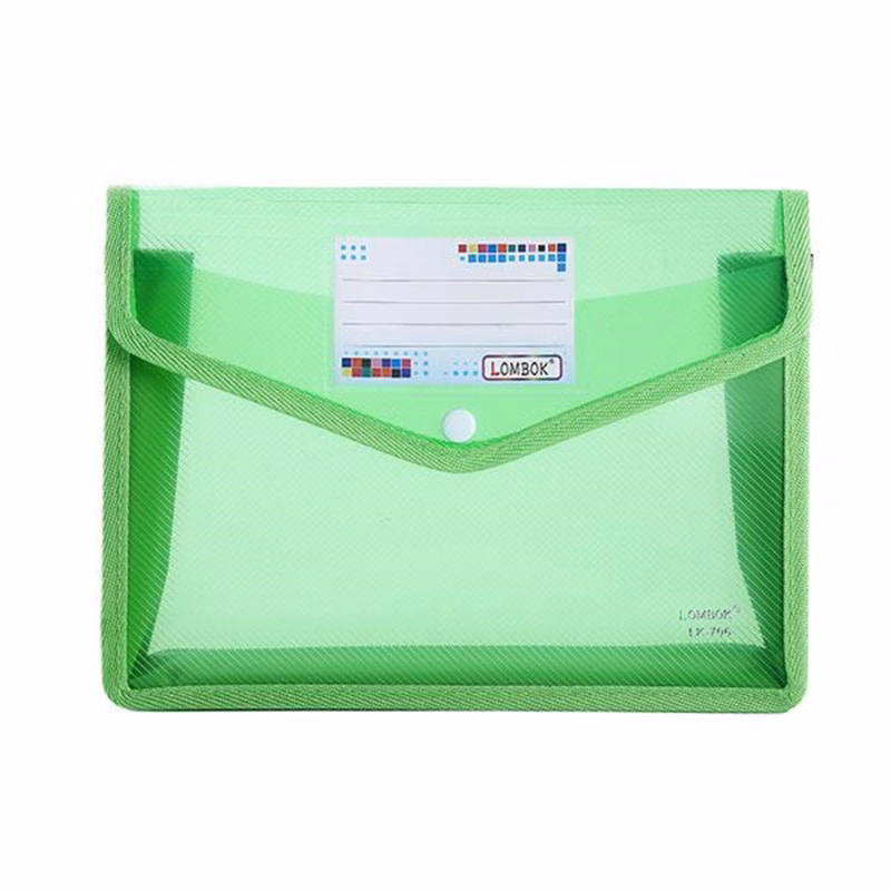A4 Size Document Storage Bag With Snap Button