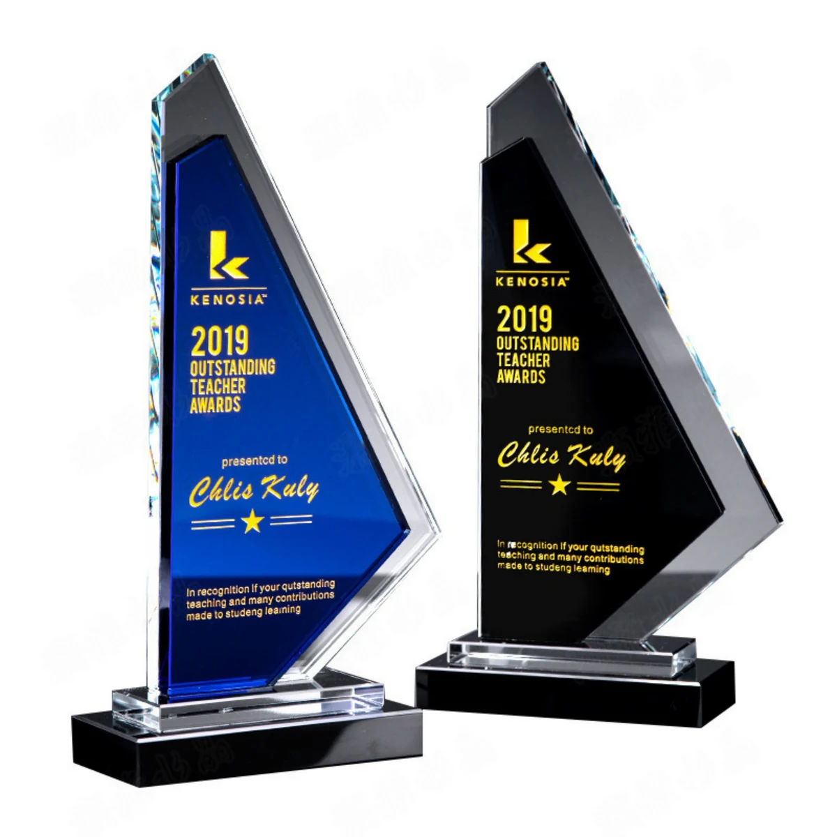 Crystal Sailboat Award Trophy 1