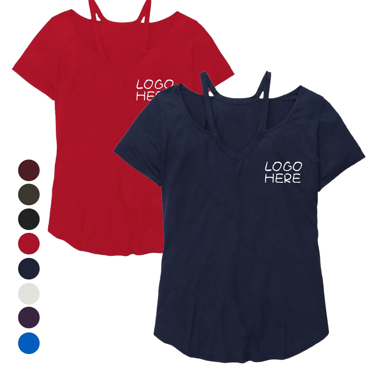 Casual V Neck Loose Sleeve Blouse Shirt 1