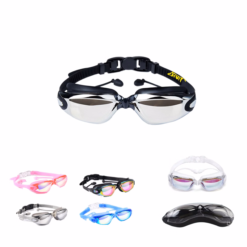 HD Swimming Goggles With Earplugs