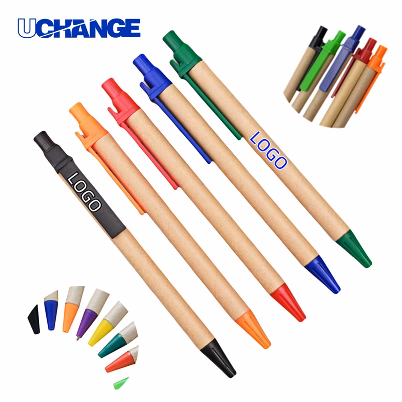 Eco friendly Ballpoint Pen with Paper Tube for Sustainability