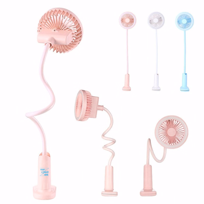 USB LED Reading Lamp with Clip and Cooling Fan