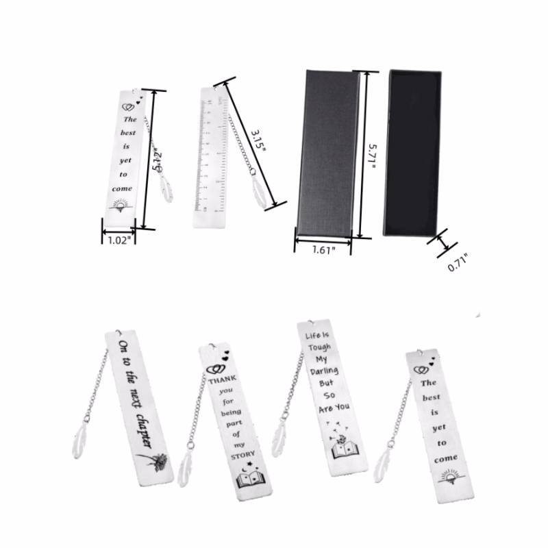 Stainless steel bookmark