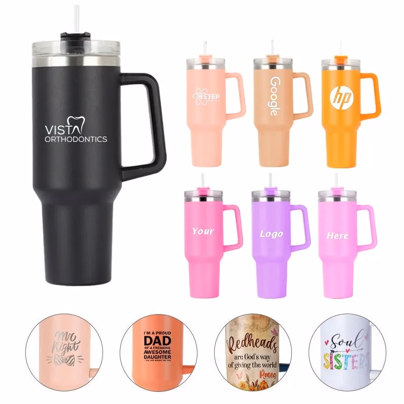 40 Oz.Vacuum Tumbler with Handle