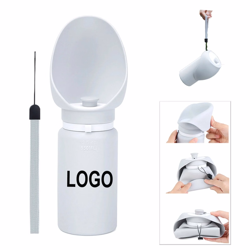 550ml Soft Silicone Collapsible Pet Travel Water Bottle