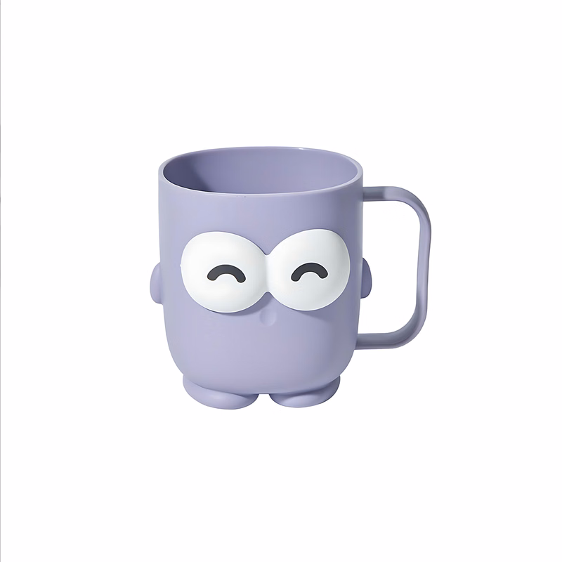16oz Cute Big-eyed Household Mouthwash Cup with Handle