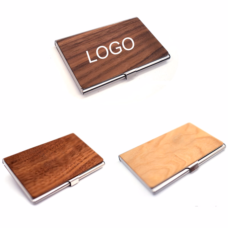 Wooden Shell Business Card Box