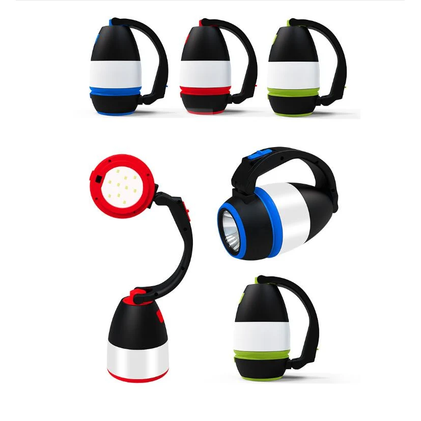 Three-in-One Portable Touch Rechargeable Camping LED Lamp 1