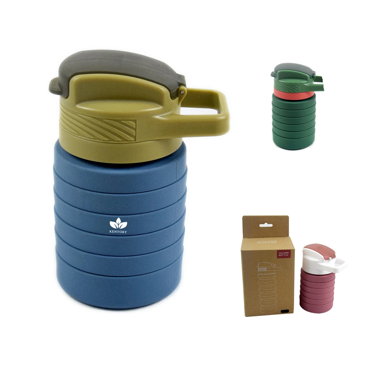 20Oz Folding Travel Water Bottle 1
