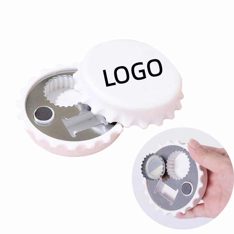 Magnetic Bottle Opener with Fridge Magnet Cap Catcher