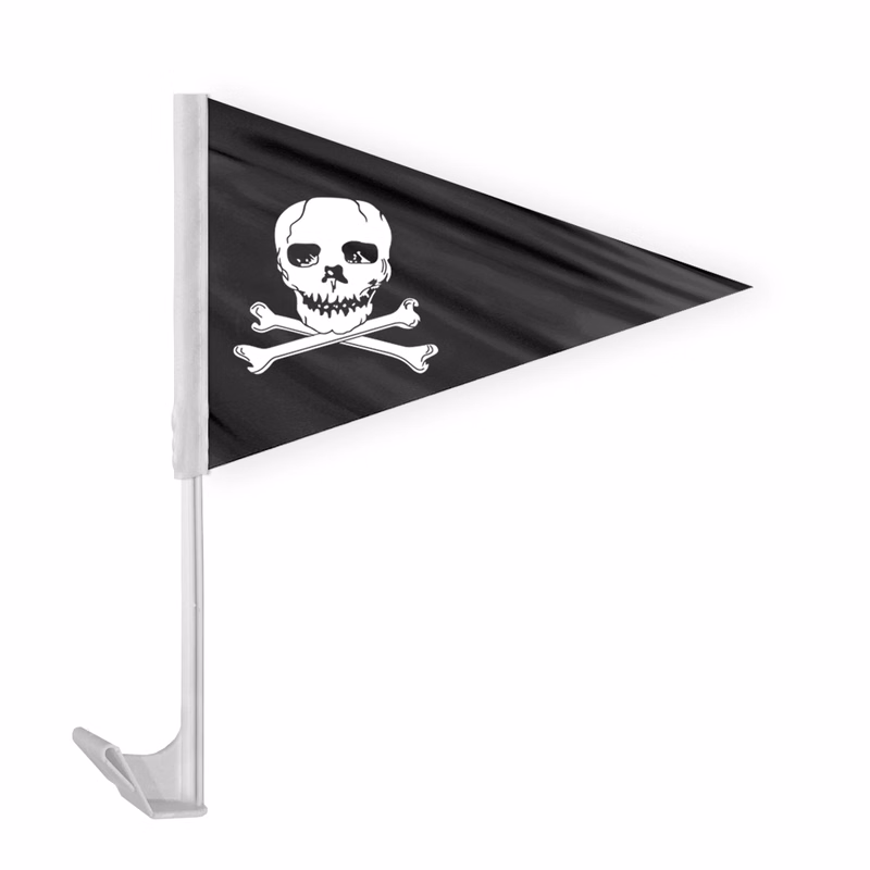 Jolly Roger Economy Car Flag