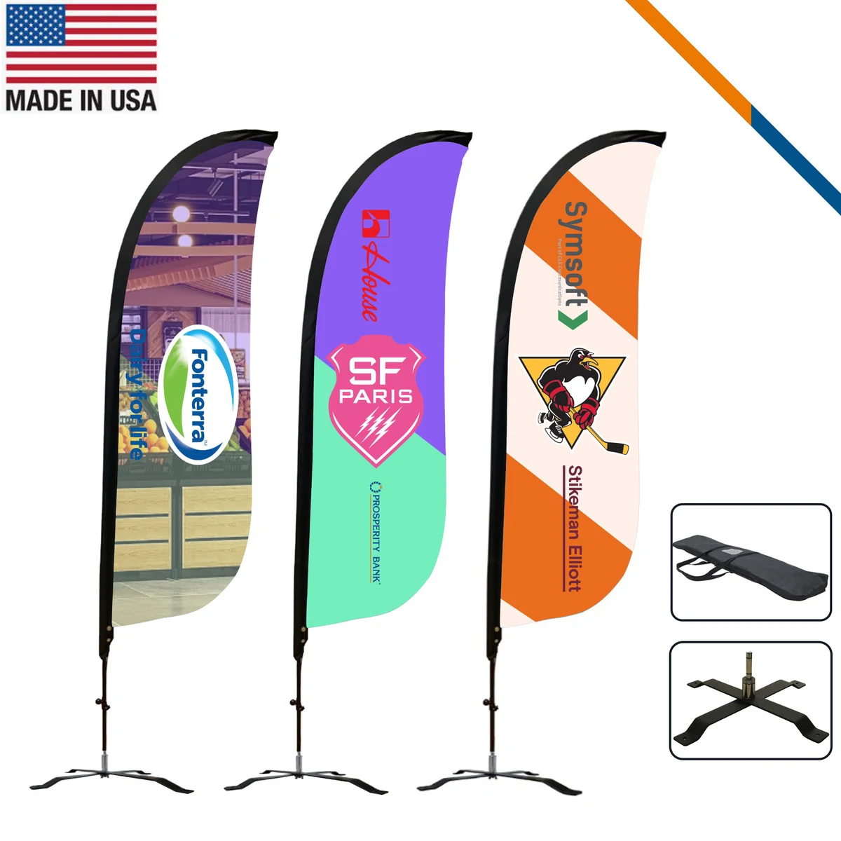 9' Carol Single-Sided Feather Flag 1