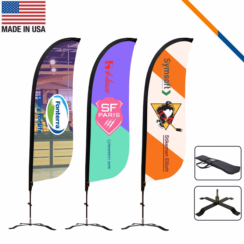 9' Carol Single-Sided Feather Flag