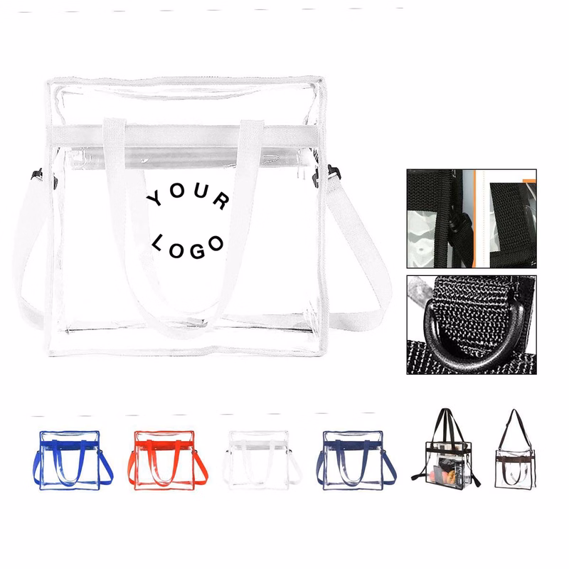 Durable Clear Vinyl Tote for Sports and Concerts