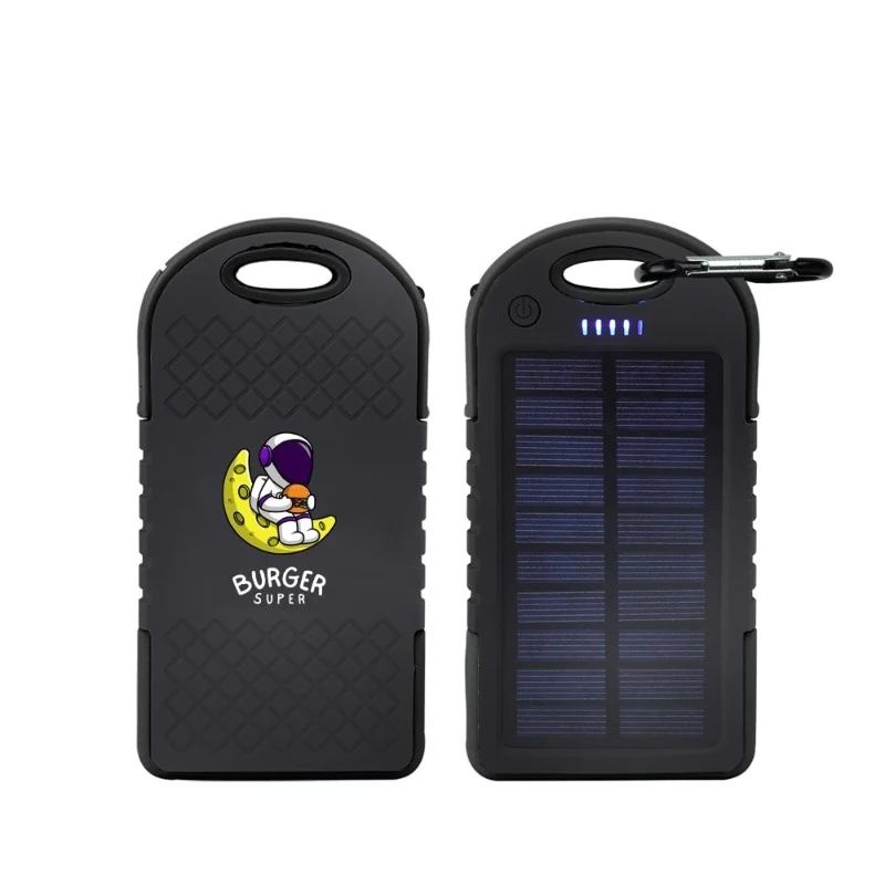 4000 MAH SOLAR POWER BANK WITH CARABINER 1