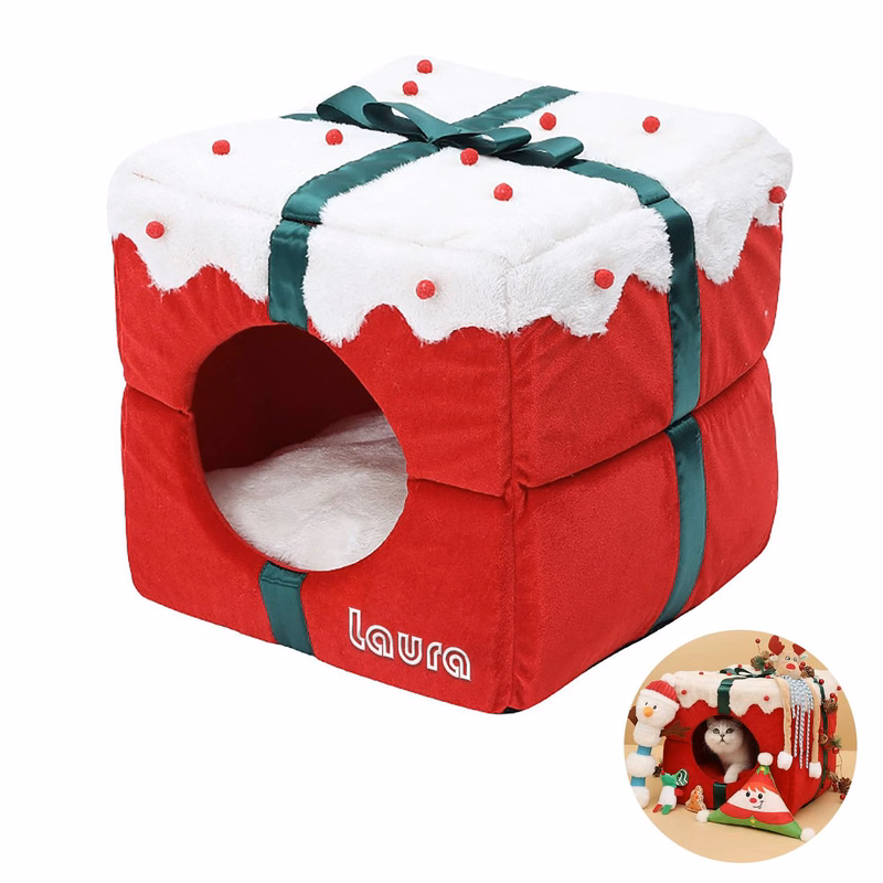 Christmas Foldable Pet Bed